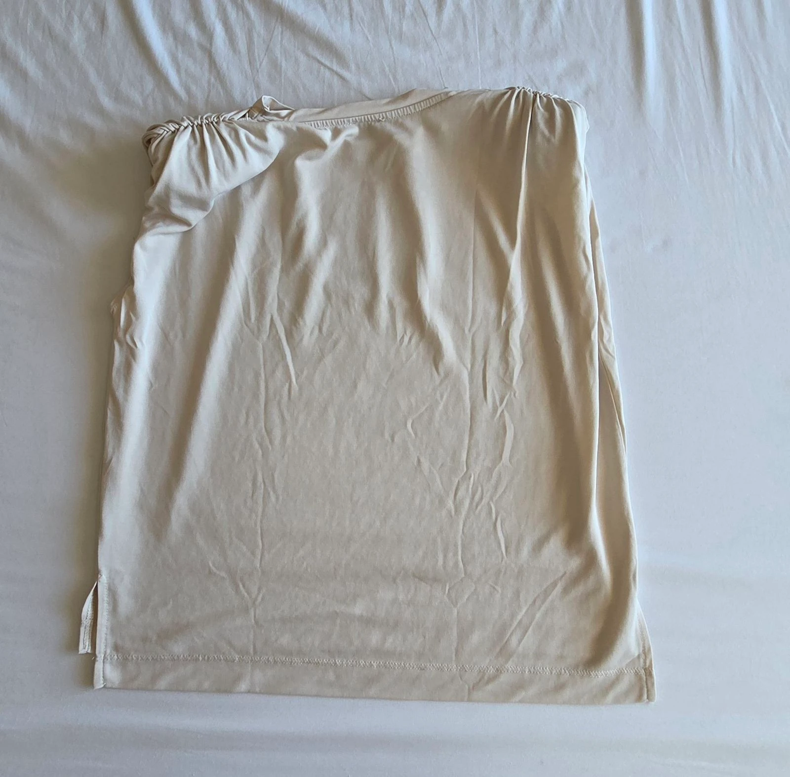 Camiseta beige crudo Pimkie M 38 con hombreras estilo retro – photo 3